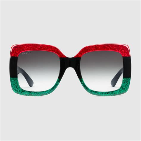 gucci cushion shades|Gucci women shades.